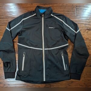 Craft Men's Black VentAir Wind Lightweight Jacket Size Medium